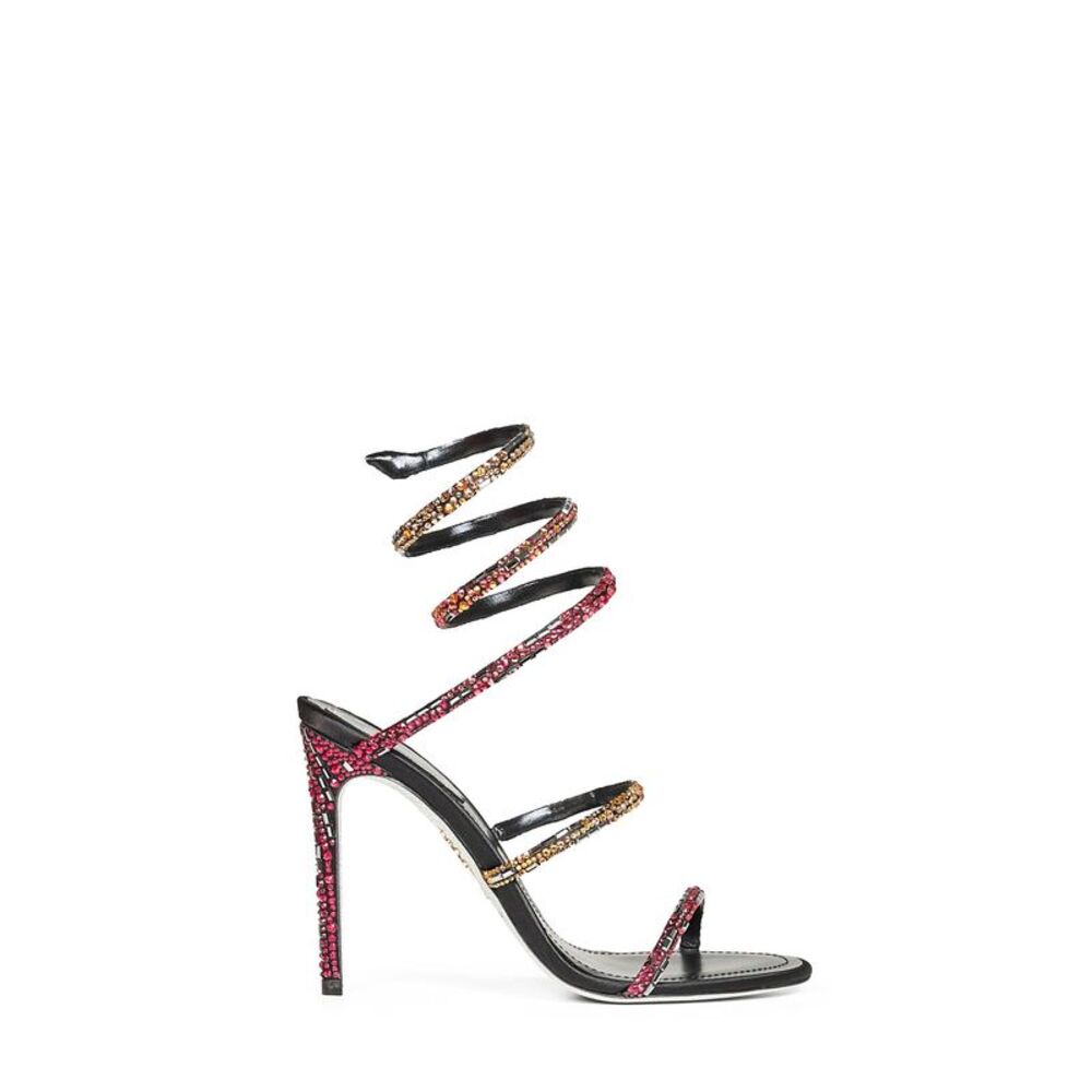 Rene Caovilla Women Black Swarovski Crystal-Embellished Cleo 105 Sandals